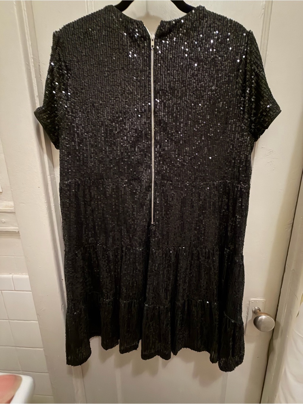 Lulu's Black Sequined Maxi Dress